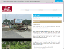 Tablet Screenshot of flatcreekoutpost.com